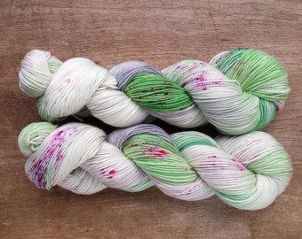 Wildflower (OOAK) sport sock yarn - SW Merino/Nylon (328 yards) sport weight