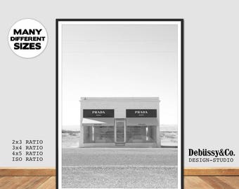 Prada Marfa print Poster, Prada marfa poster, Prada Marfa Printable wall Art, prada marfa texas print