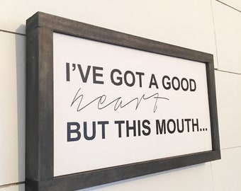 Wood Sign, Framed Wood Sign, Farmhouse Style, Fixer Upper Style, Funny Sign, Sarcastic Sign