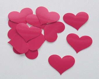 Bright Magenta Heart Stickers