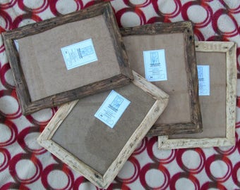 Rustic/driftwood style frames in locally sourced,recycled, old timber.Medium dark or clear beeswax finish.To fit A4,Free U.K. shipping