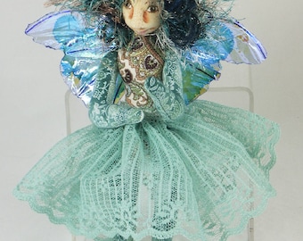 Art Doll-Sheena the Sprite OOAK Cloth Doll Faery