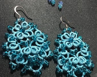 Tatted earrings "Lucy" - tatting pattern