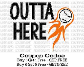 Baseball svg Outta Here svg Hey Batter Batter svg Softball svg PNG Files Sports svg files for silhouette svg files for cricut Cameo Mom svg