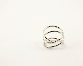 Twisted Sterling Silver Ring