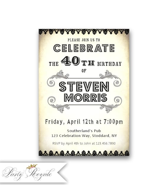 invitaciones de cumpleaños para adultos