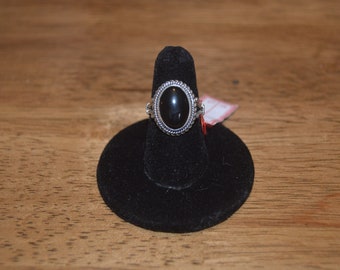 Black Onyx and Sterling Silver ring