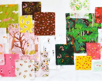 Tiger Lily by Heather Ross, Quilting cotton fabric - Fat Quarters 11-piece or 12-piece bundle