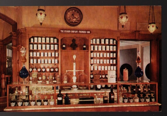 The Upjohn Company + Disneyland + Vintage Photo Postcard