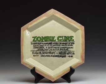 Handmade Custom Zombie Plate