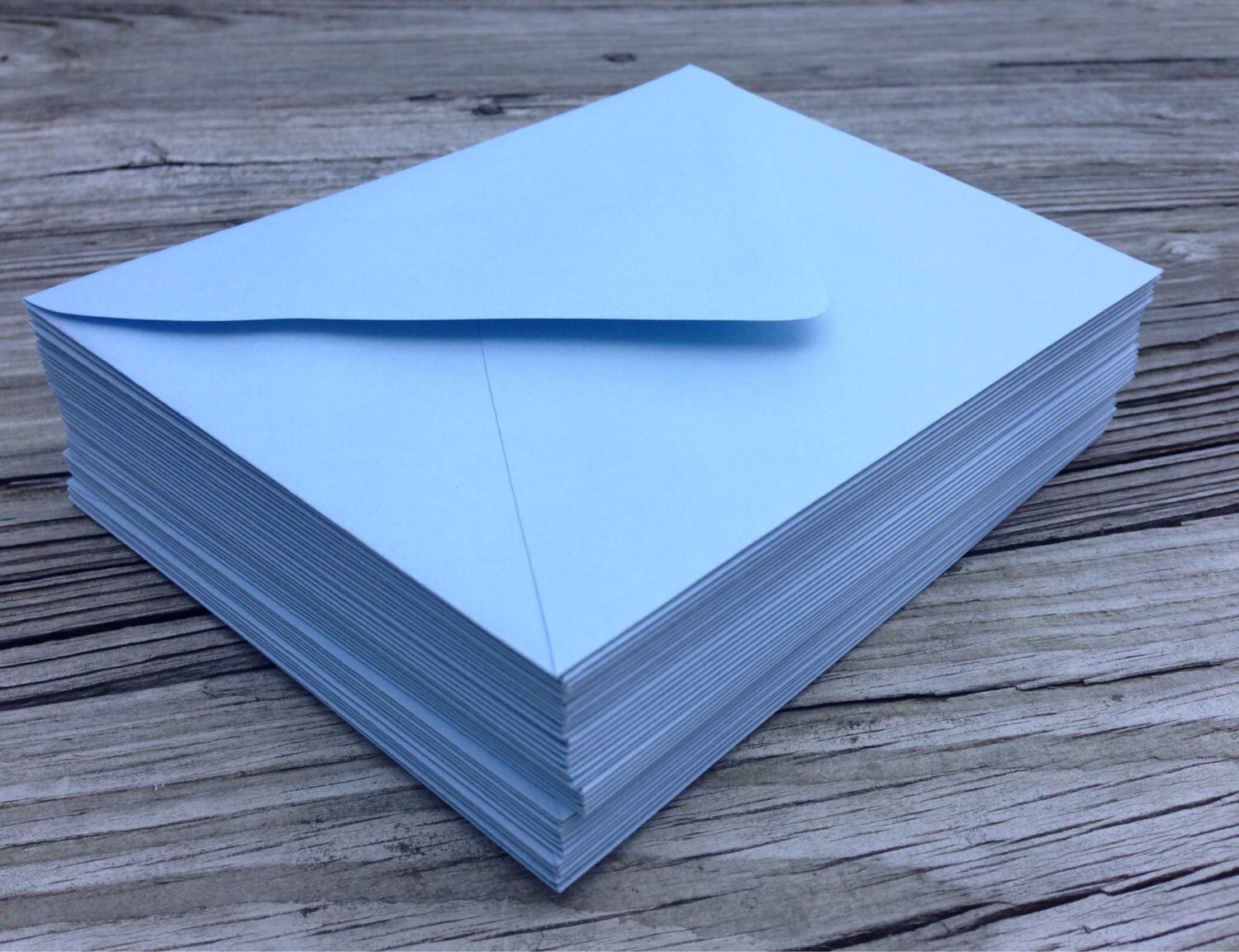 50 baby blue a7 5x7 invitation or a1 4bar rsvp pointed flap
