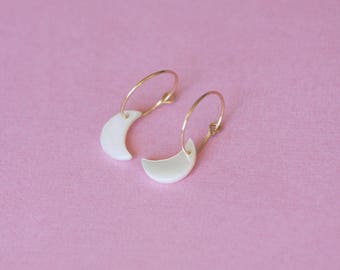 Moon earrings / moon earrings