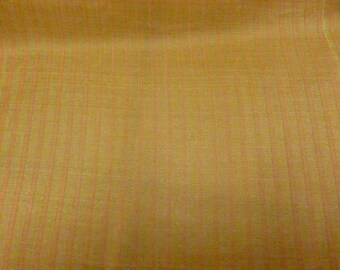 Organza silk stripe honey and orange
