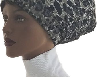 Mixed Animal Print Huggee Locks™ Beanie Cap Dreads Hat Dreadlocks Jersey Knit Tube Dread Lock Cap Dreadie Tube Hat Handmade