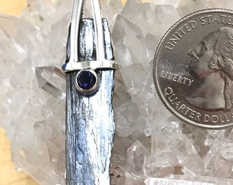 Kyanite and Iolite Pendant Necklace
