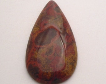 Superb Morgan Hill Poppy Jasper cabochon