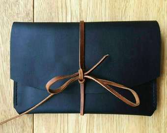 Leather passport cover, leather wallet, travel wallet leather, organizer, travel map