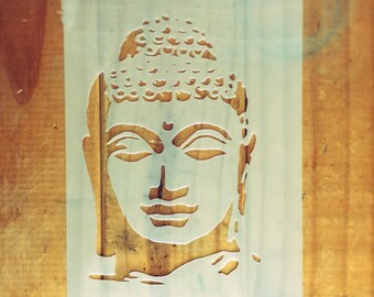 Buddha STENCIL for home wall interior decor / reusable religious stencil