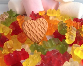 Fimo heart cookie ring