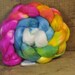 Merino/Silk Top (50/50) for Hand Spinning - 'Bright Rainbow'