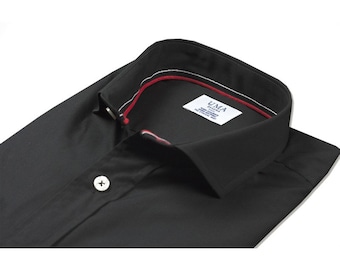 Black organic cotton shirt.