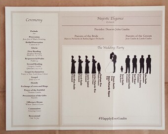 wedding programs trifold