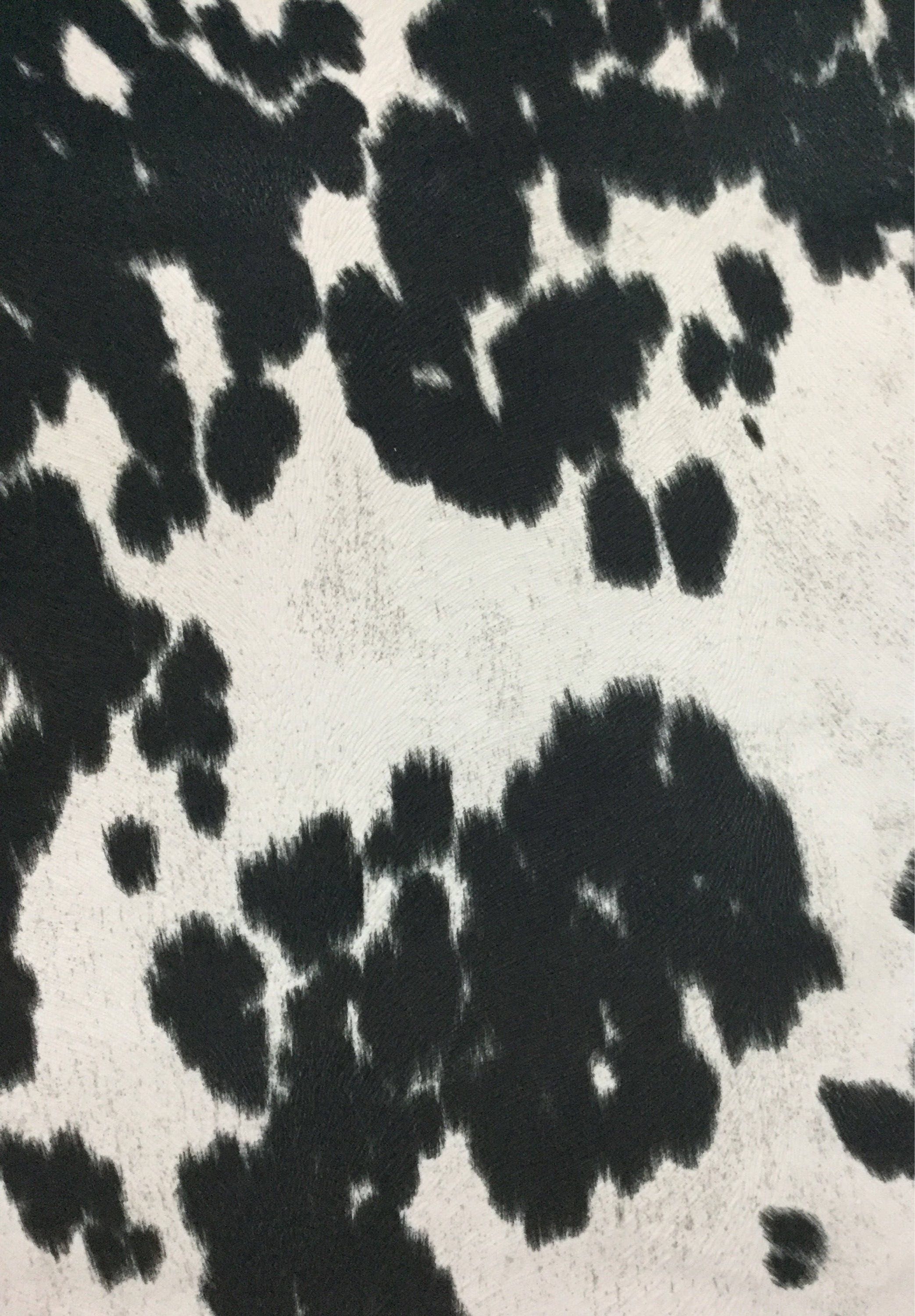 Black And White Cowhide Fabric Upholstery Fabric By The Yard Of Cowhide...