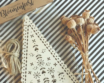 BWooden Lasercut Bunting or Garland