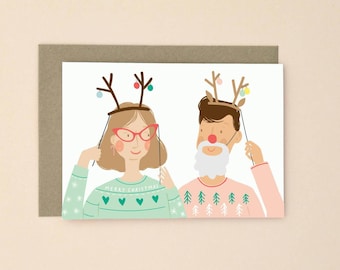 Illustrated Christmas Card A6