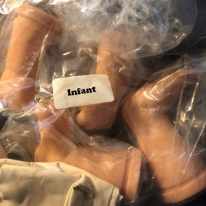 Pat Secrist Apple Valley Doll Works Infant Body Kit For 19" Doll Heads Painted Translucent and Regular
