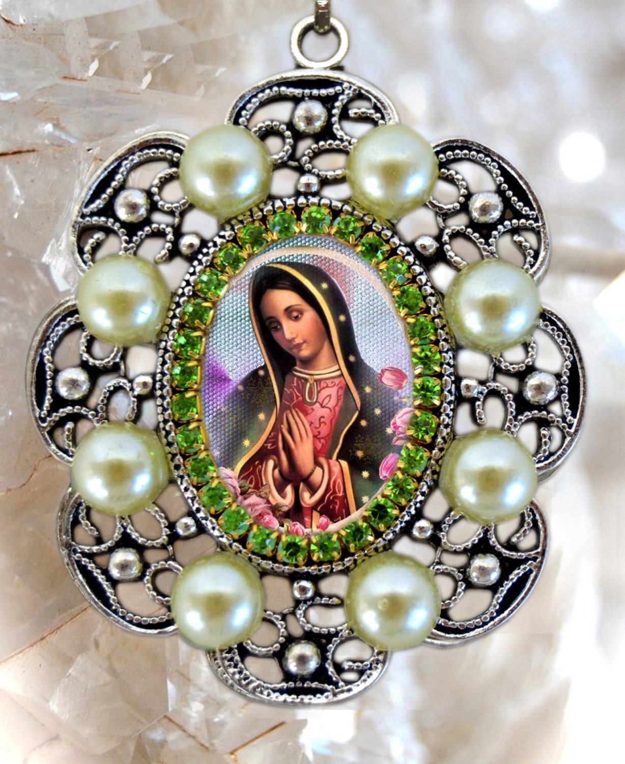 Our Lady of Guadalupe Handmade Necklace Catholic Christian ...