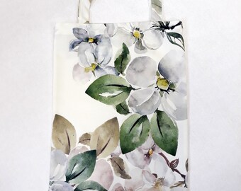 Shopping bag Simple tote bag Grocery bag Cloth bag Polyester bag Nice shopping bag Gift for flower lover Market tote bag Appletree Totes