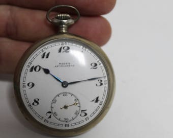 Vintage pocket watch Porcelain dial
