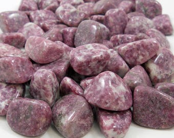 Bulk 1lb Tumbled Purple Lepidolite Gemstones, Bulk Wholesale Tumbled Stones, Tumbled Lepidolite Gemstones, 1 Pound Gemstone Lot Wholesale