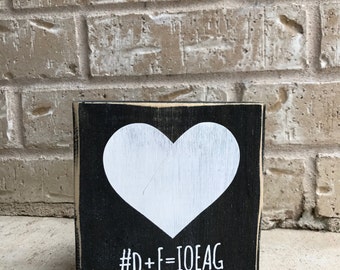 Custom Heart Hashtag STENCIL ONLY