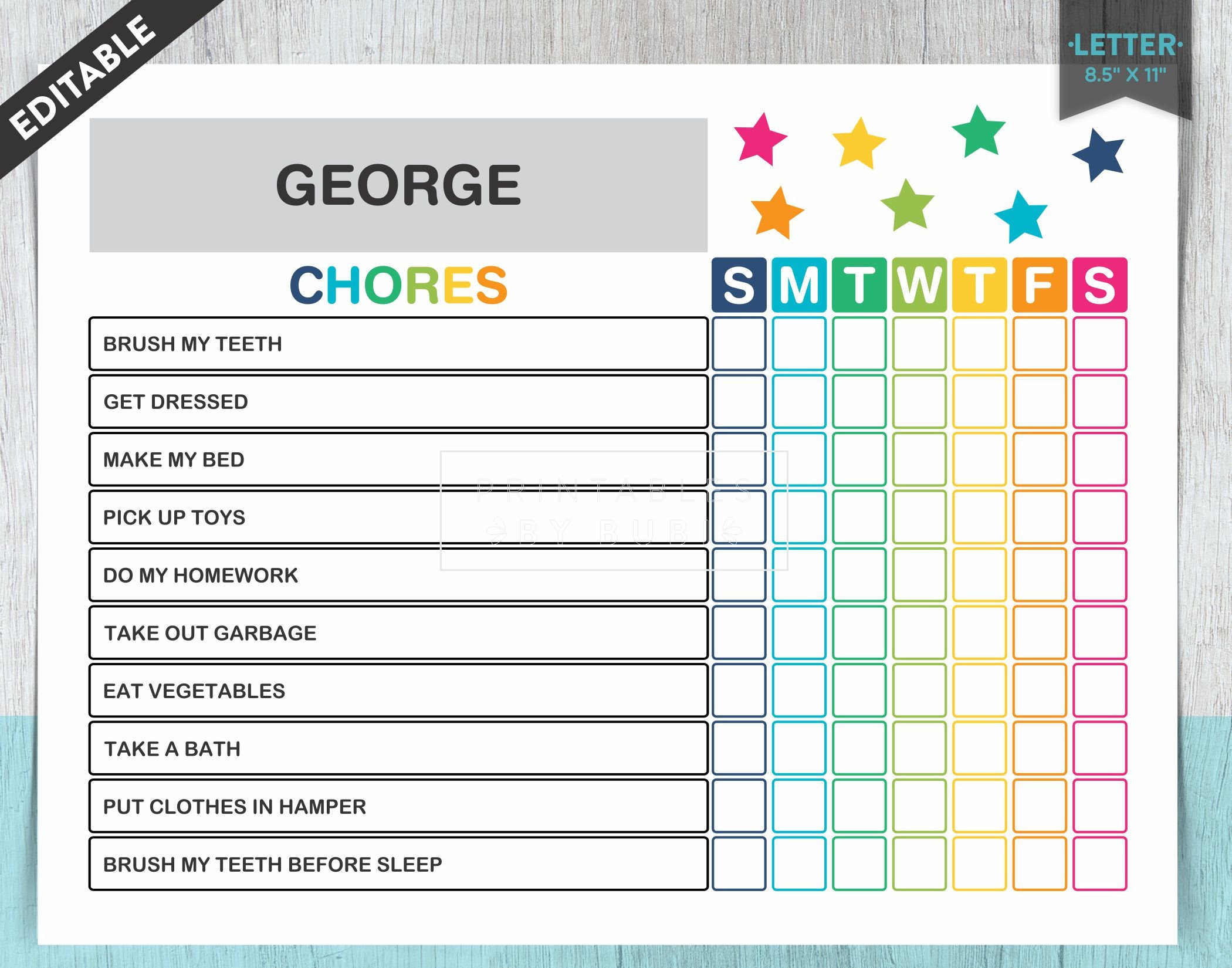 Simple Chore Chart Free Printable Simple Chore Chart Free Printable