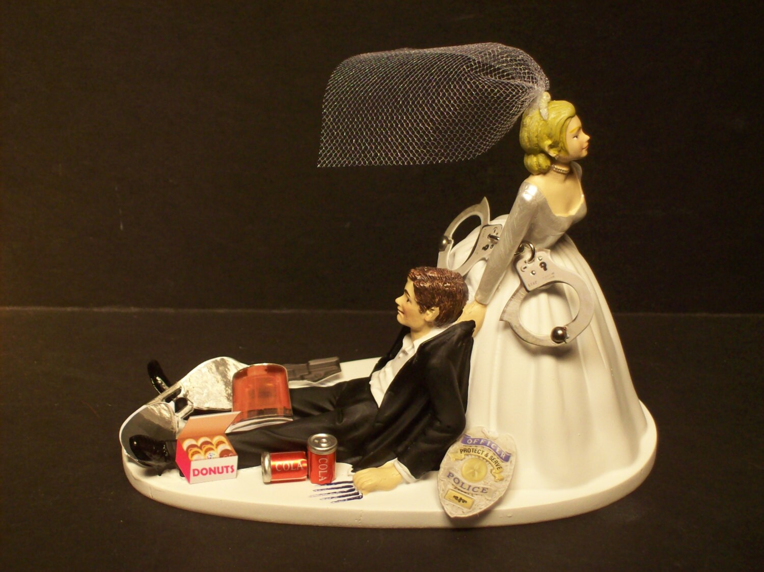 POLICE Wedding Cake Topper FUNNY Highway Patrol COP   Il Fullxfull.656608506 5g8j 