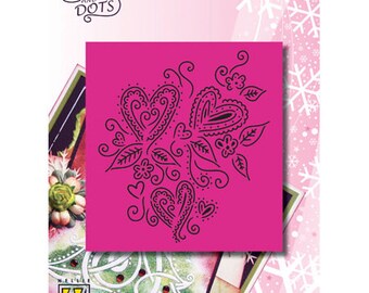 Nellie 3 hearts 9 x 11 cm_LD018 grid