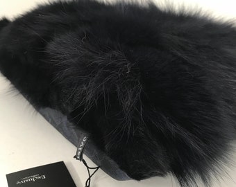 ROYAL Genuine Fox Fur Coat / Arctic Fox Fur Thick Full Pelt