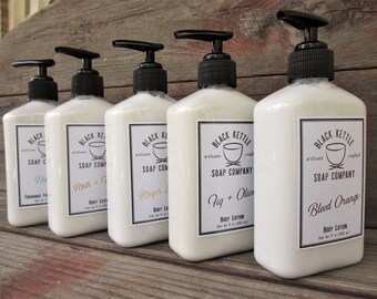 Body Lotion You scent choice...Black Kettle
