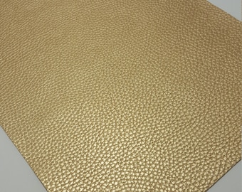 GOLD TEXTURED LEATHER faux leather sheet,8x11 faux leather,fake leather,faux leather,gold faux leather,vegan leather,faux leather fabric