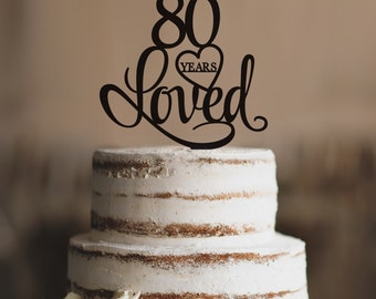 30 Years Loved Cake Topper Classy 30th Birthday Cake Topper