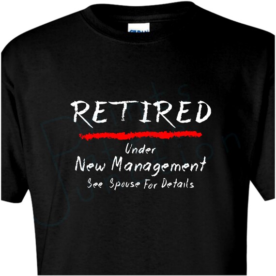 Retirement TShirt Gift/ Funny Retired TShirt/ Chalkboard