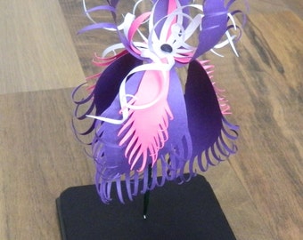 3D Paper Sculpture Iris
