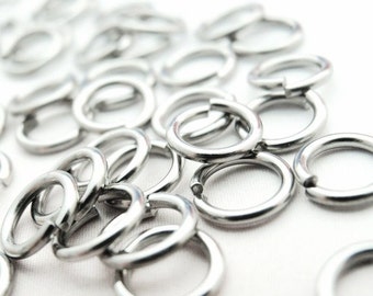 Stainless Steel Jump Rings 22, 20, 19, and 18 Gauge - You Pick the Size - 3 to 12mm OD Best Commercially Made - 100% Guarantee