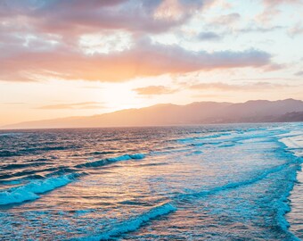 Sunsetting in Malibu - Beach - Travel Photography - Fine Art Photo - Pacific Ocean - Landscape - Oceanscape
