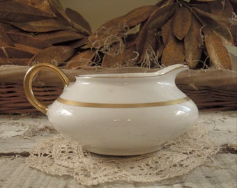 Vintage Pope Gosser China / Mini Pitcher / Small Bud Vase / Gravy Boat / Creamer / Ewer