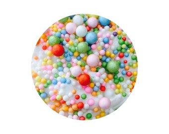 Vanilla Birthday Cake Slime - 4, 6 and 8 oz Scented Crunchy Slime!