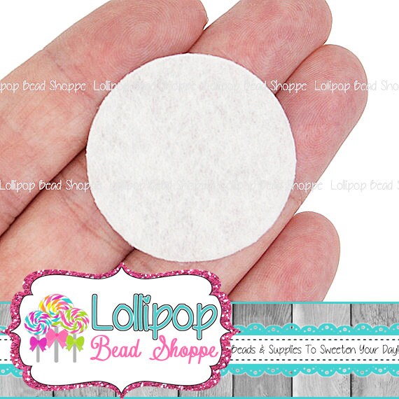 White Felt Circles 1 3/8 35mm Die Cut Circles Wool