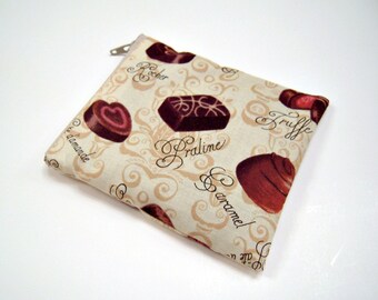 Box of Chocolates Zippered Coin Pouch